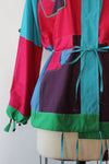 Reversible Patchwork Convertible Jacket S-L