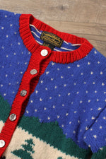 Chunky Holiday Intarsia Cardigan XS/S