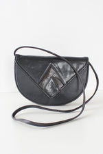Charcoal Snakeskin Crossbody
