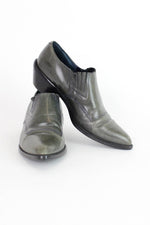 Dark Gray Western Booties 8