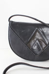 Charcoal Snakeskin Crossbody