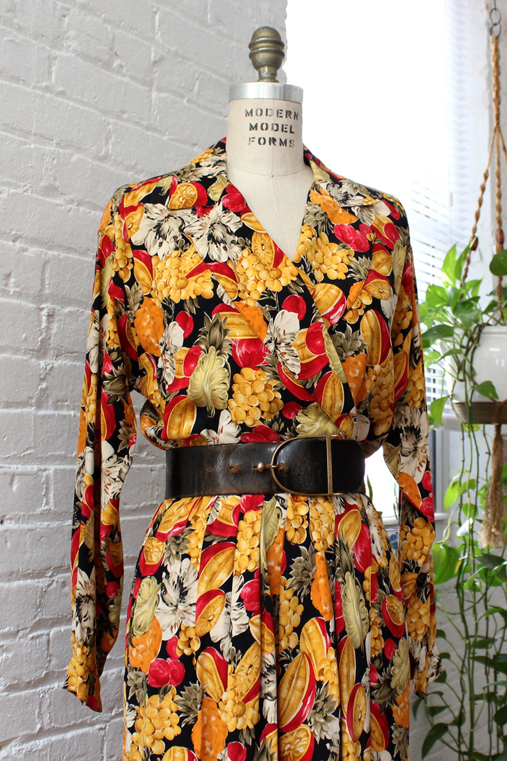 Pineapple Medley Silk Dress XS/S