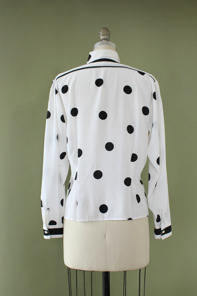 Eloise Spotted Button Down M