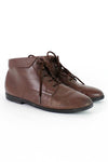 Flannel Lined Leather Ankle Boots 9
