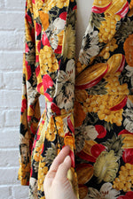 Pineapple Medley Silk Dress XS/S