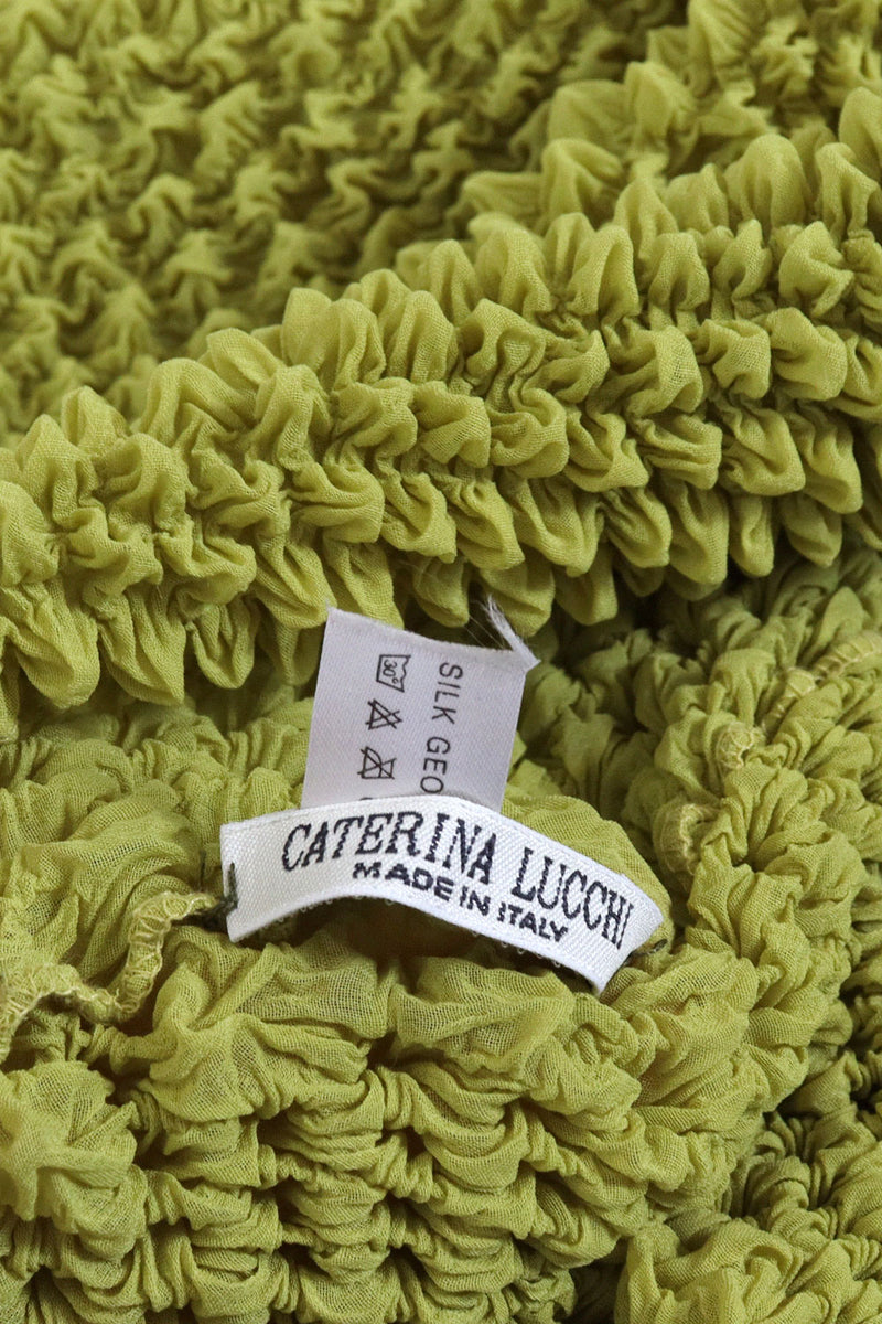 Silk Georgette Kiwi Popcorn Top L/XL