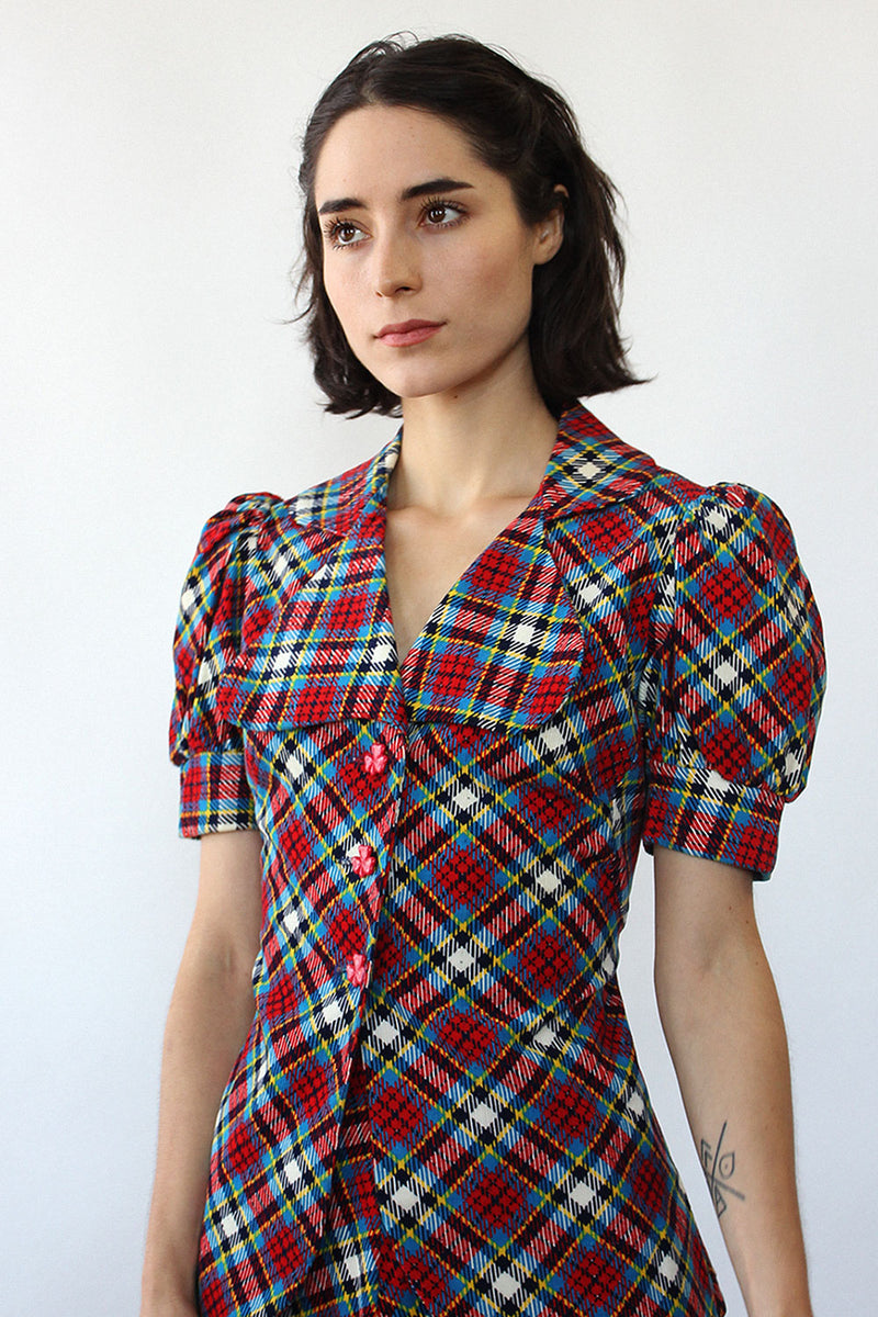 Clover Plaid Cord Set S/M