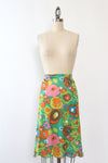 Artemis Painterly Floral Slip Skirt S/M