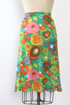 Artemis Painterly Floral Slip Skirt S/M
