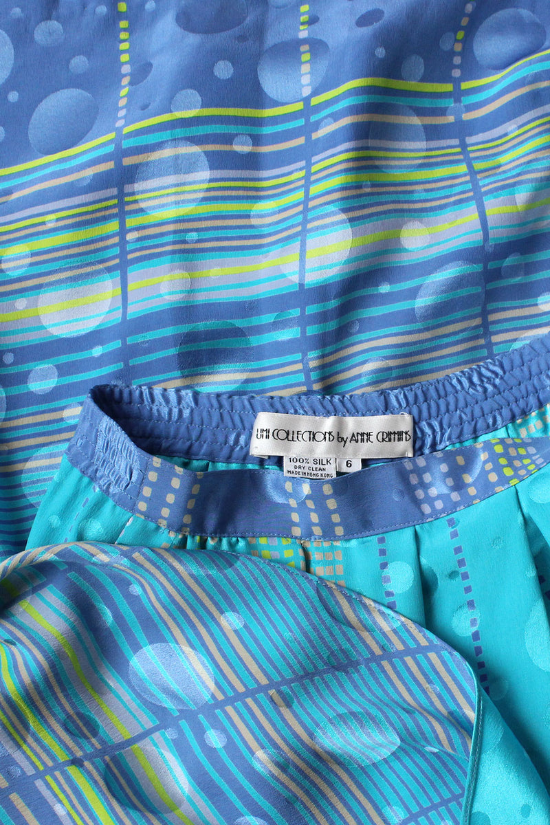 Anne Crimmins Silk Skirt & Scarf Set S/M