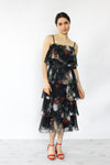 Dusk Floral Tiered Dress S