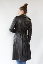 Deuce Leather Trench Coat S/M