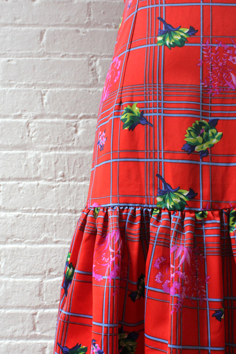 Japanese Floral Flounce Dress S/M