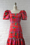 Japanese Floral Flounce Dress S/M