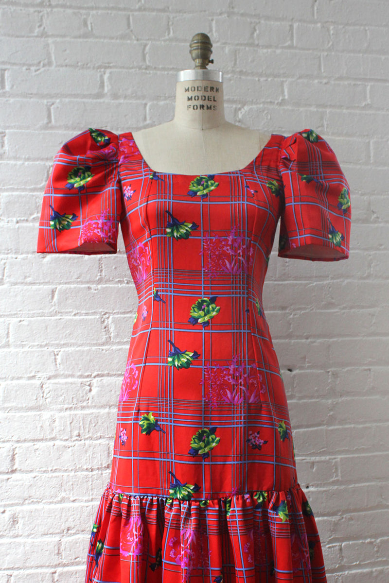 Japanese Floral Flounce Dress S/M