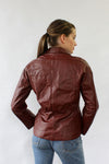 Etienne Aigner Leather Blazer M