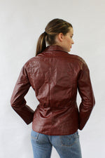 Etienne Aigner Leather Blazer M