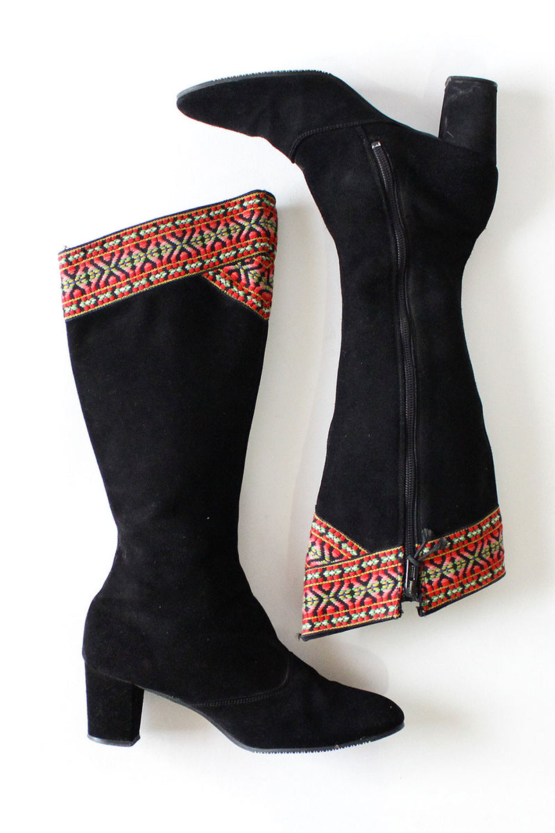 Woven Go Go Boots 8