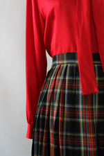 Clio Pleated Holiday Skirt M/L