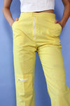 Lemon Drop Zipper Pants S/M