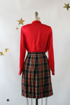 Clio Pleated Holiday Skirt M/L