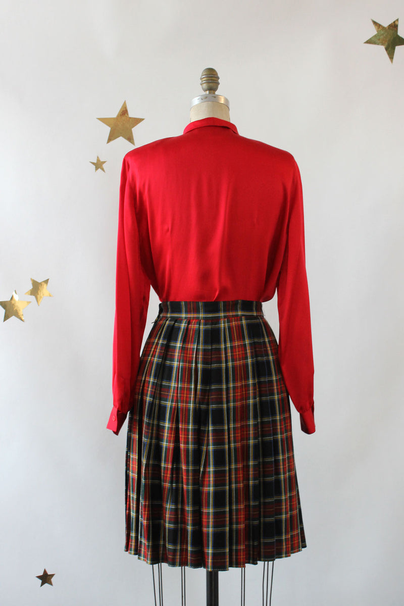Clio Pleated Holiday Skirt M/L