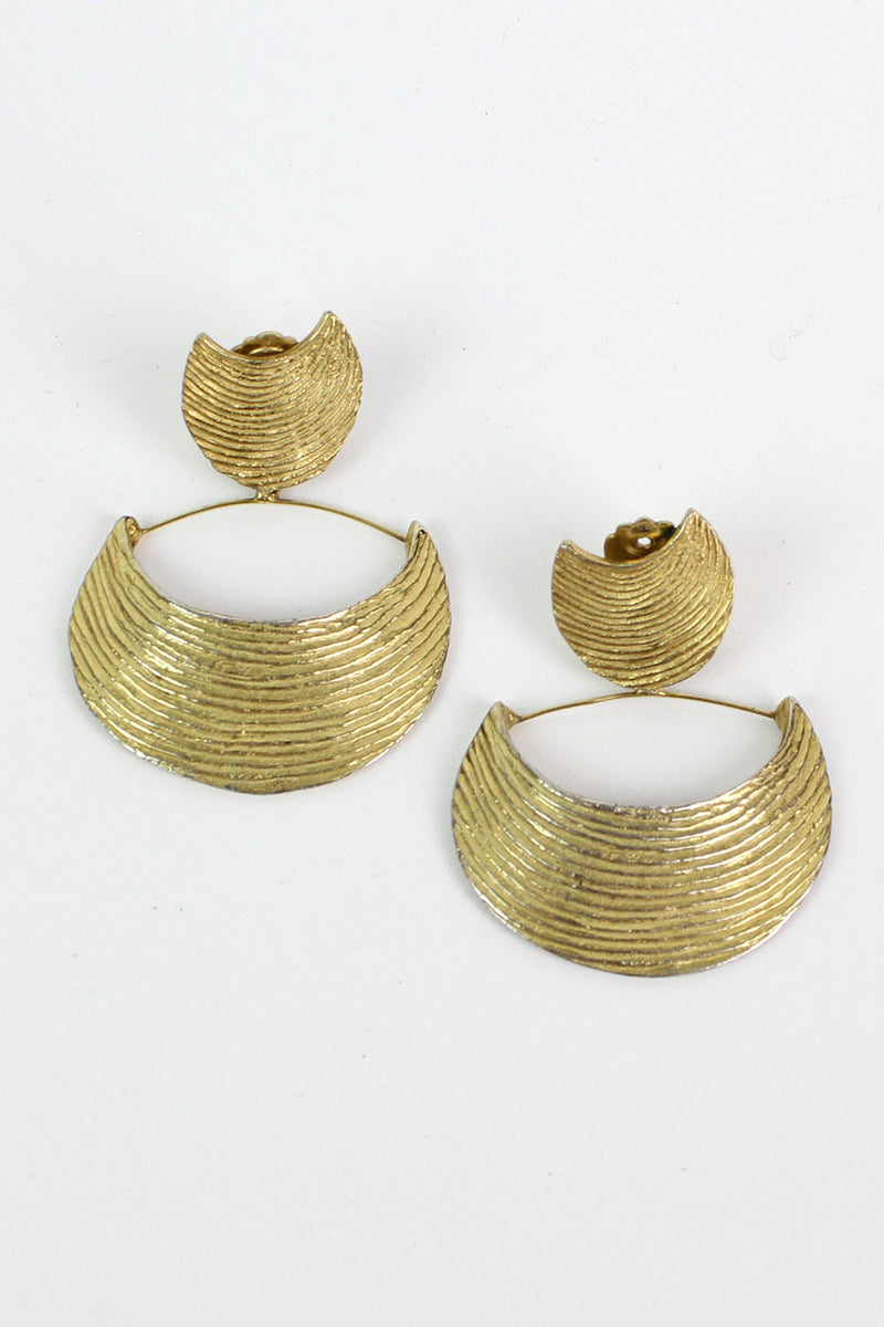 70s Brass Renaid Earrings