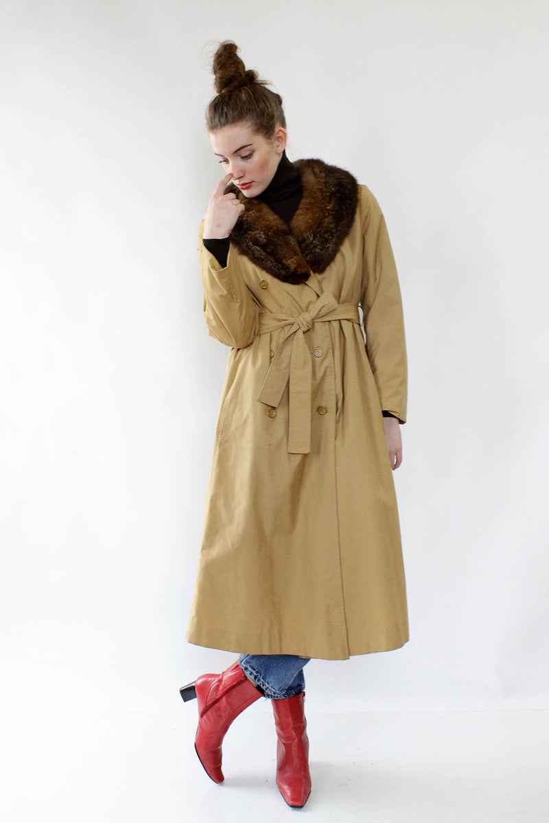 Main Street Trench with Fur S/M