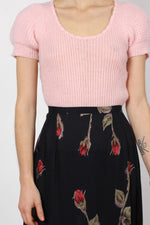 Rosebud Print Skirt XS