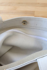 Coach Ivory Leather Tote