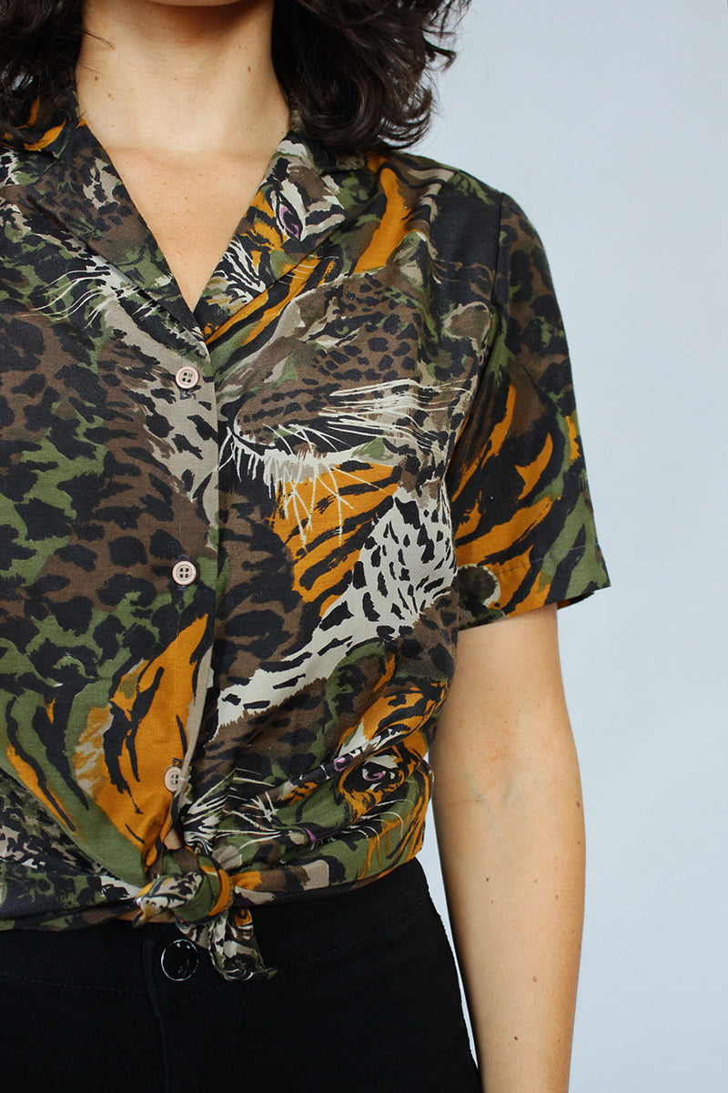 Kylie Leopard Print Blouse