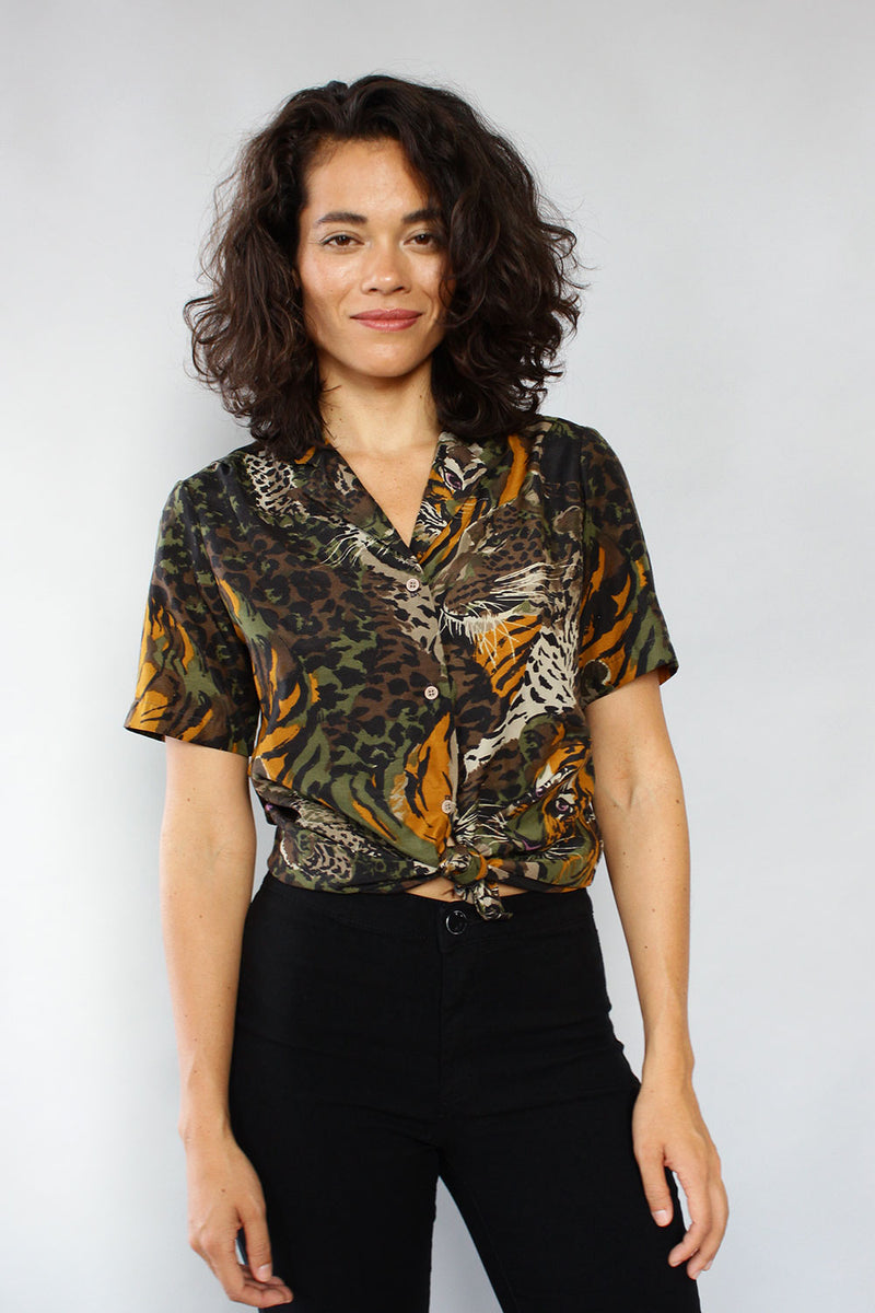 Kylie Leopard Print Blouse