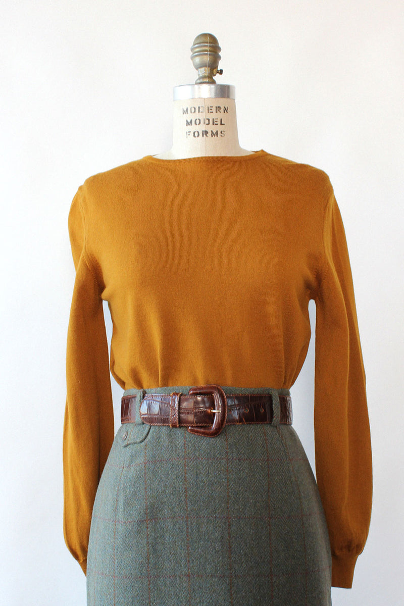 Mustard Wool Top XS-M