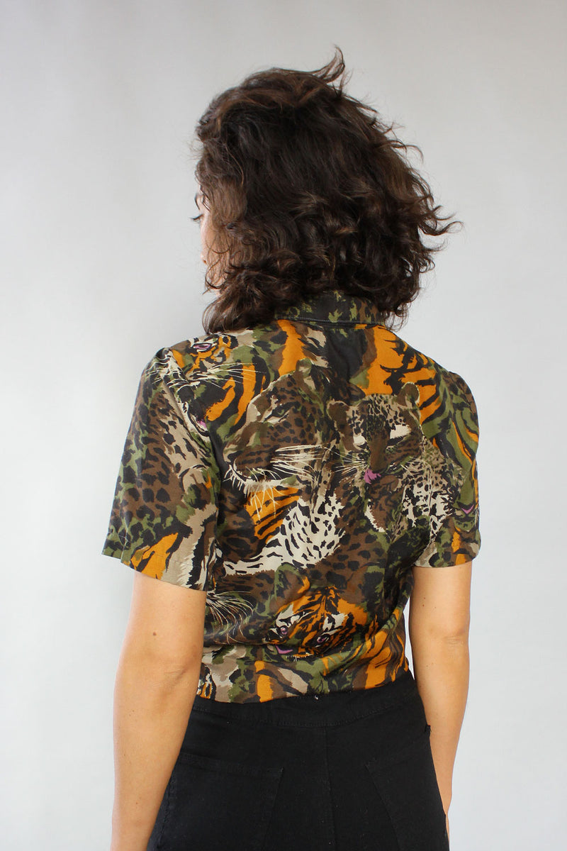 Kylie Leopard Print Blouse