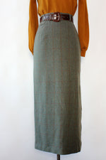 Ralph Lauren Sage Wool Skirt S