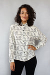 Maggie Silk Safari Blouse S/M