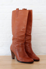Joan & David Tall Chestnut Boots 9