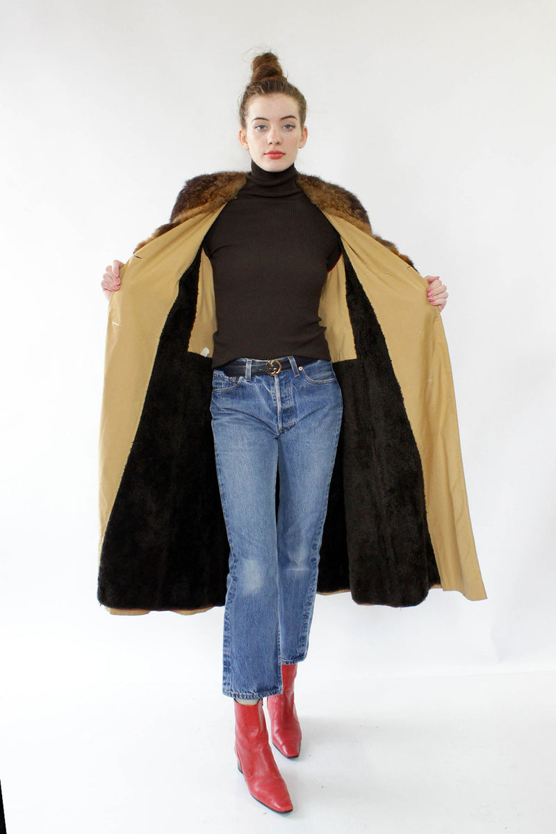 Main Street Trench with Fur S/M