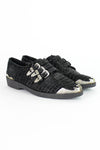 Metal Tip Creeper Style Buckle Flats 5.5