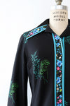 Busse Technicolor Floral Dress L