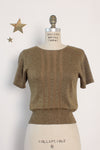 Pendleton Metallic Knit Sweater Tee XS-M