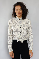Maggie Silk Safari Blouse S/M