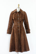 Suede Princess Trench Coat S