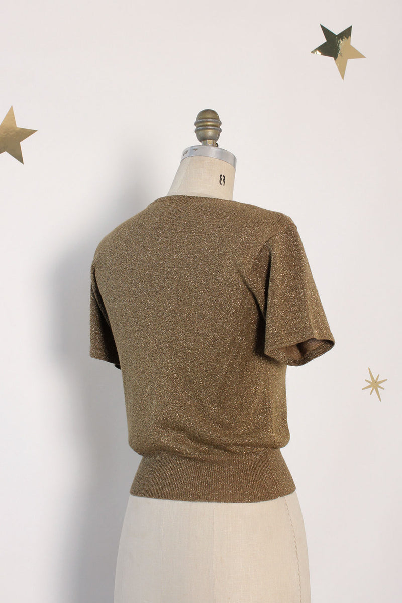 Pendleton Metallic Knit Sweater Tee XS-M