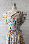 Paris Print Dress XS-M