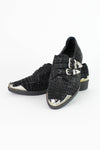 Metal Tip Creeper Style Buckle Flats 5.5