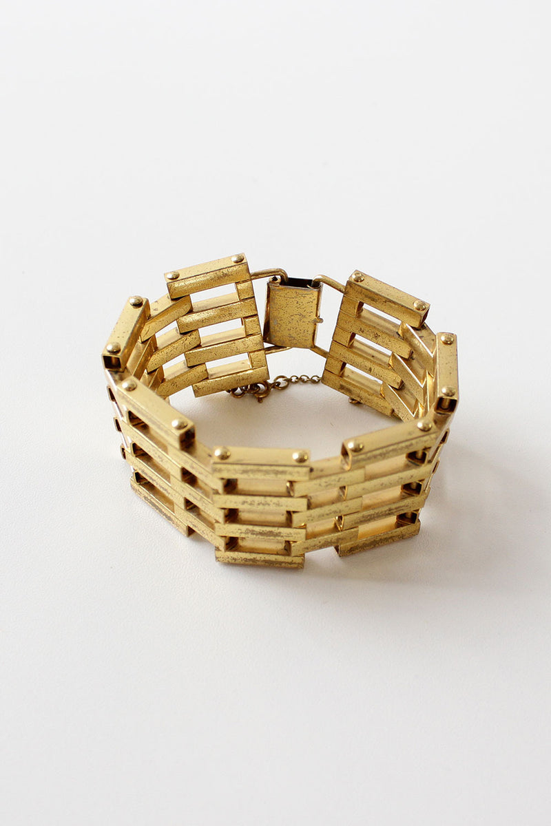 Monet Gold Brick Bracelet