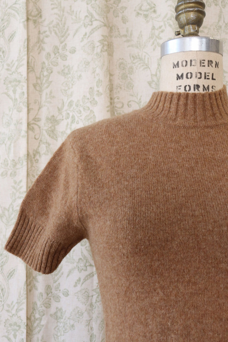 Sepia Wool Short Sleeve Sweater S/M
