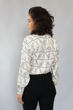 Maggie Silk Safari Blouse S/M