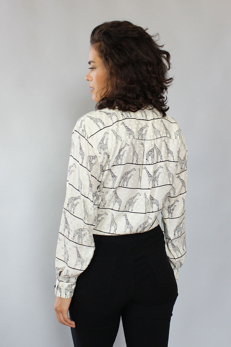 Maggie Silk Safari Blouse S/M